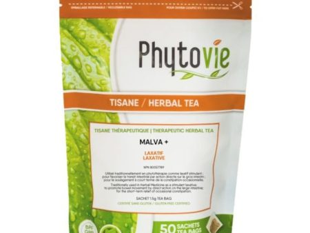 Phytovie - malva + sene laxative herbal tea - 50 tea bags Sale