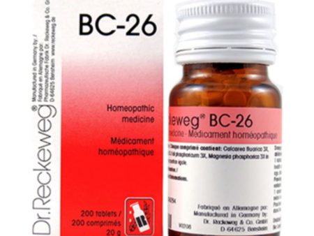 Dr. reckeweg 
- bc-26 20g - 200 tabs For Sale