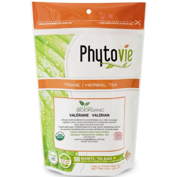 Phytovie - valerian organic therapeutic herbal tea - 50 bags Fashion