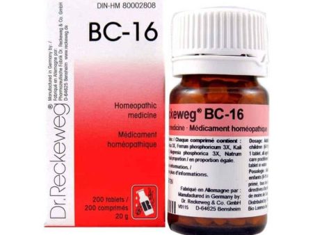 Dr. reckeweg 
- bc-16 tissue salt combination  20g - 200 tabs Cheap