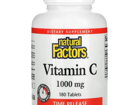 Natural factors - vit c 1000mg slow release - 180 tabs Sale