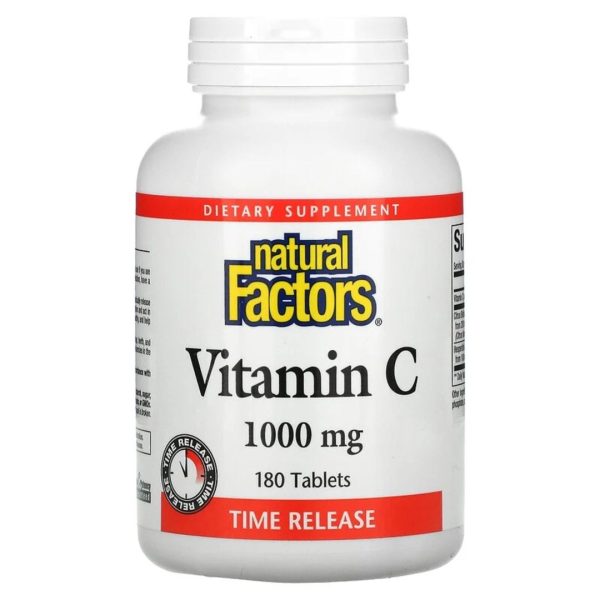 Natural factors - vit c 1000mg slow release - 180 tabs Sale