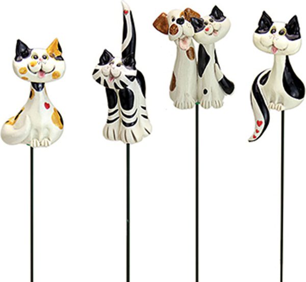 Exhart-Pence Pets Cat Plant Stake In Countertop Display Hot on Sale